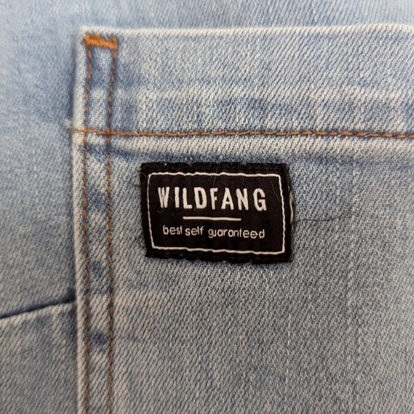 WILDFANG The Essential Denim Coverall in Washed Light Blue - Picture 3 of 5